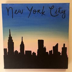 236x236 Skyline Of New York City Dholki Vans, Journal - City Silhouette Painting
