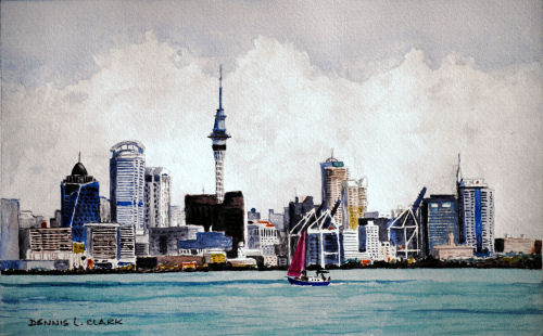 500x310 How To Paint A City Skyline In Watercolour - City Skyline Painting