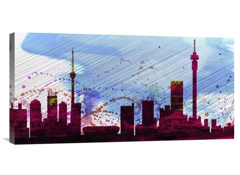 490x358 Naxart - City Skyline Painting
