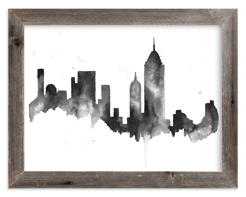 800x641 New York City Skyline Wall Art Prints By Kelsey Mcnatt Minted - City Skyline Painting