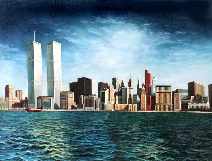 709x539 New York City Skyline - City Skyline Painting