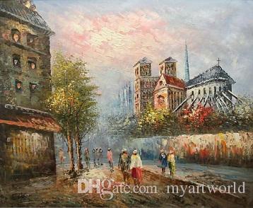 Cityscape Oil Painting