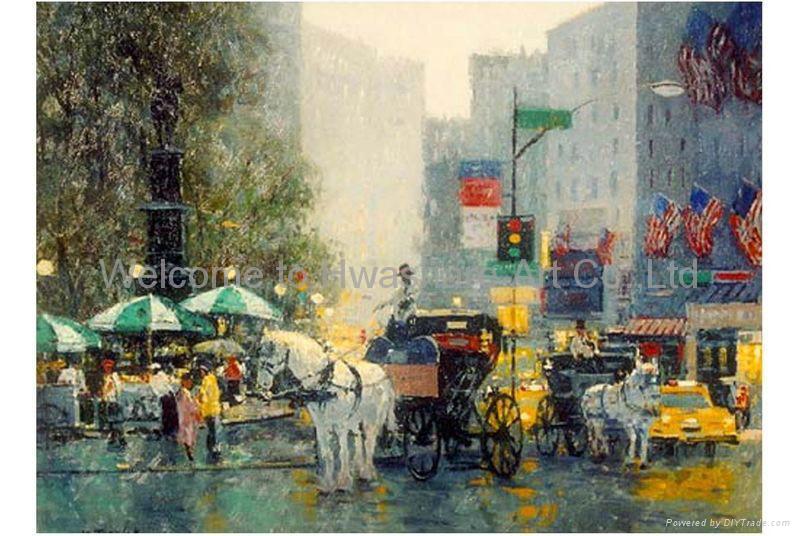 800x536 Cityscape Oil Painting - Cityscape Oil Painting
