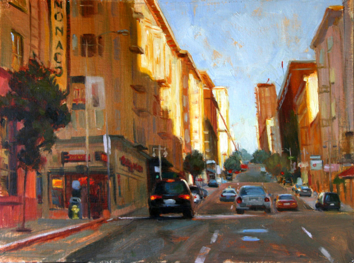 720x535 Cynthia Hamilton Figurative Artist, Figurative Oil Paintings - Cityscape Oil Painting