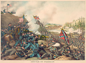 300x219 Civil War Prints And Drawings Battle Of Franklin Fine Art Print - Civil War Battle Painting