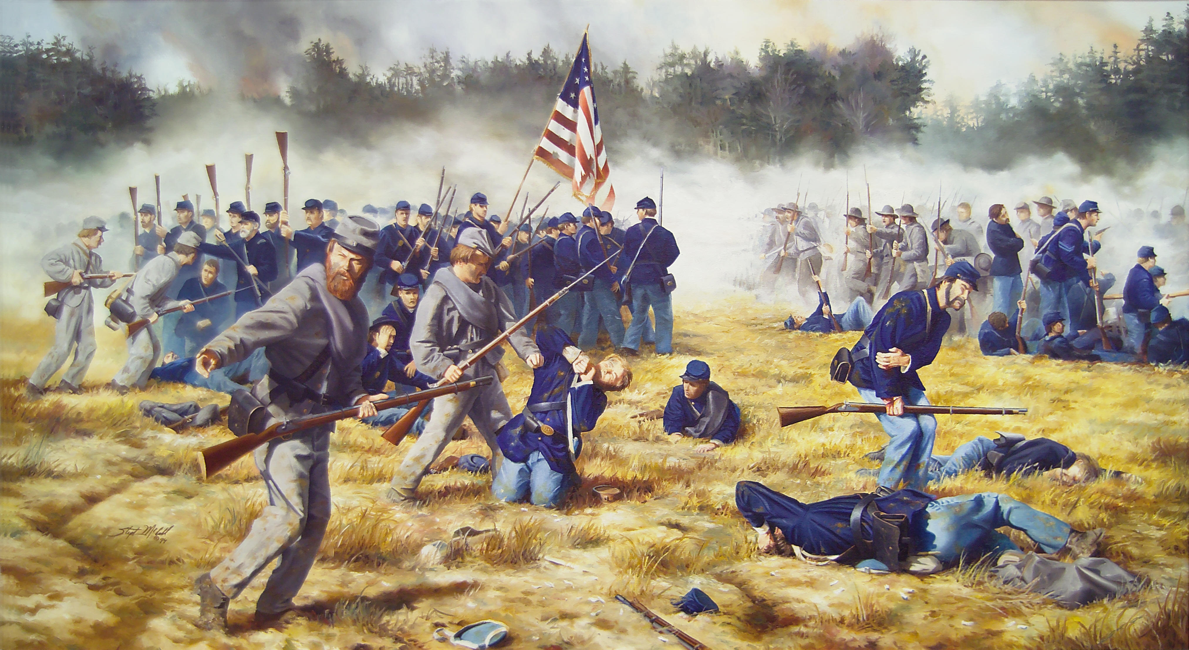 Civil War Battle Painting at PaintingValley.com | Explore collection of ...