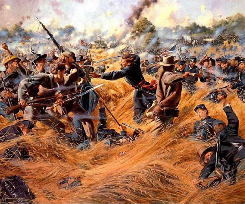 848x706 The War Painter - Civil War Battle Painting