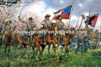 350x233 Hand Made Civil War Oil Painting - Civil War Oil Painting