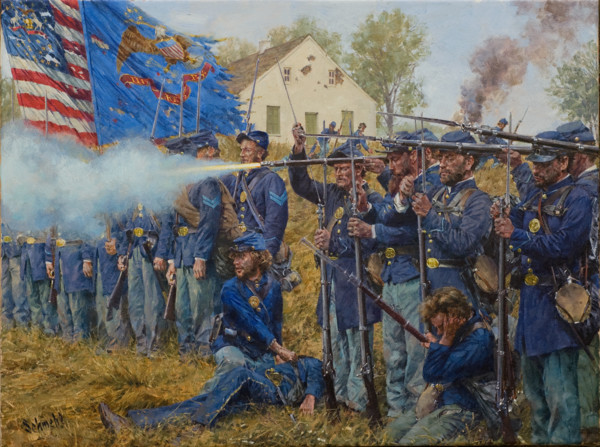 600x447 Civil War And Military Paintings And Prints - Civil War Painting