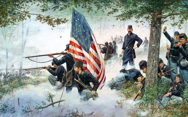 600x373 I Recently Viewed A Painting By Artist Dale Gallon Entitled - Civil War Painting