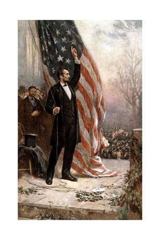 325x488 American Civil War Painting Of President Abraham Lincoln Holding - Civil War Painting
