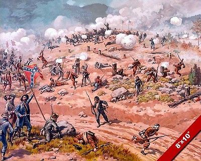 400x320 Battle Of Allatoona Pass Painting Us American Civil War Art Real - Civil War Painting
