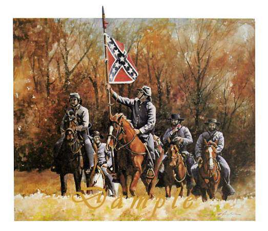 523x450 Civil War Paintings In Print By Artist Lafayette Ragsdale - Civil War Soldier Painting