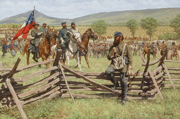 600x398 Civil War And Military Paintings And Prints - Civil War Soldier Painting
