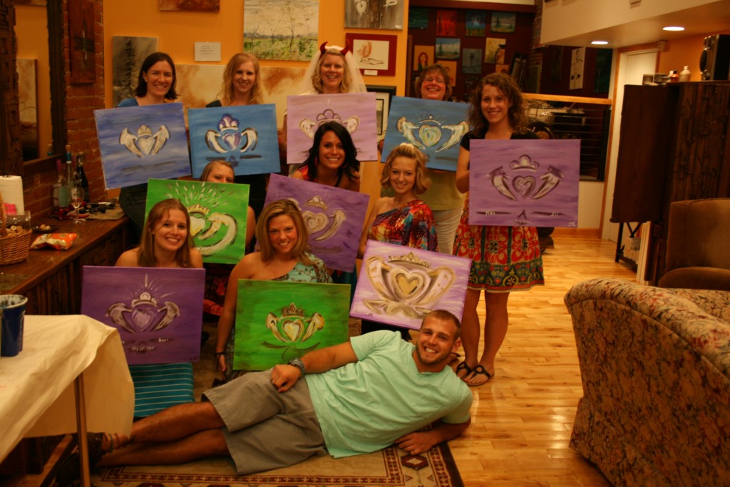 1024x683 Claddagh Merlot And A Masterpiece - Claddagh Painting