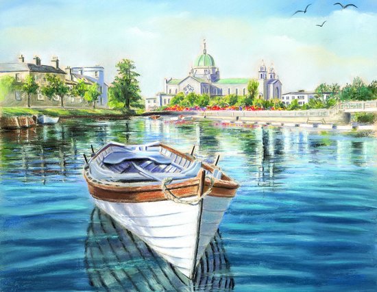 550x426 Evening Shadows - Claddagh Painting