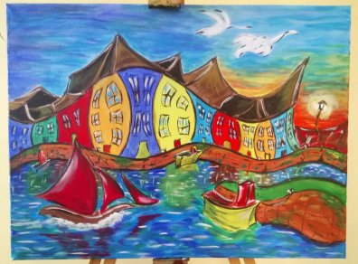 396x292 Tomasz Rogowicz Claddagh For Sale In Salthill, Galway From Hipartwork - Claddagh Painting