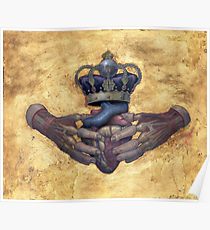 210x230 Claddagh Painting Amp Mixed Media Posters Redbubble - Claddagh Painting