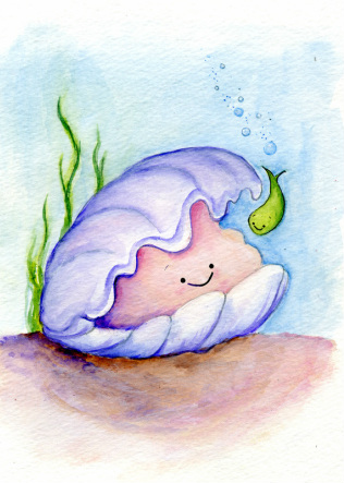 316x443 Pinot Renoir Painting Party - Clam Painting