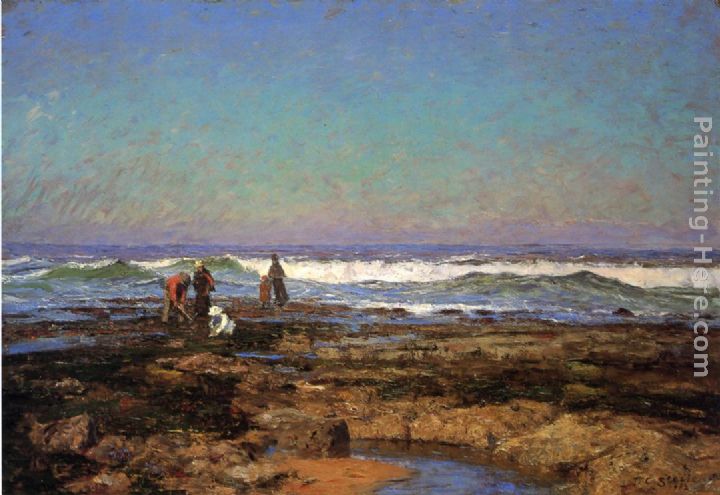 720x495 Theodore Clement Steele Clam Diggers Painting Anysize 50% Off - Clam Painting