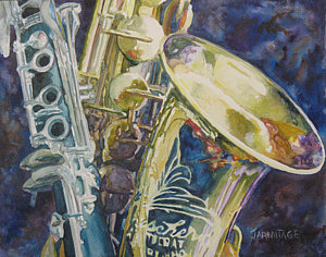 300x236 Clarinet Paintings Fine Art America - Clarinet Painting