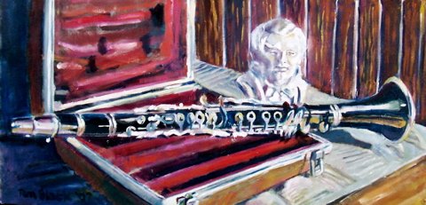 480x231 Clarinet - Clarinet Painting