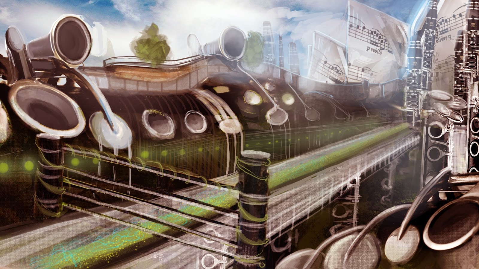 1600x900 Samantha Niemczyk Ypgtto Speed Paint Challenge 4 The Clarinet - Clarinet Painting