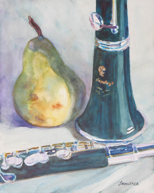 500x626 Clarinet Art In The Making By Jenny Armitage - Clarinet Painting