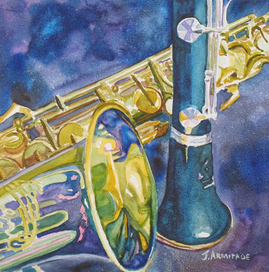 Clarinet Painting at PaintingValley.com | Explore collection of ...