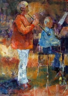 236x332 Painting Clarinet Cool - Clarinet Painting