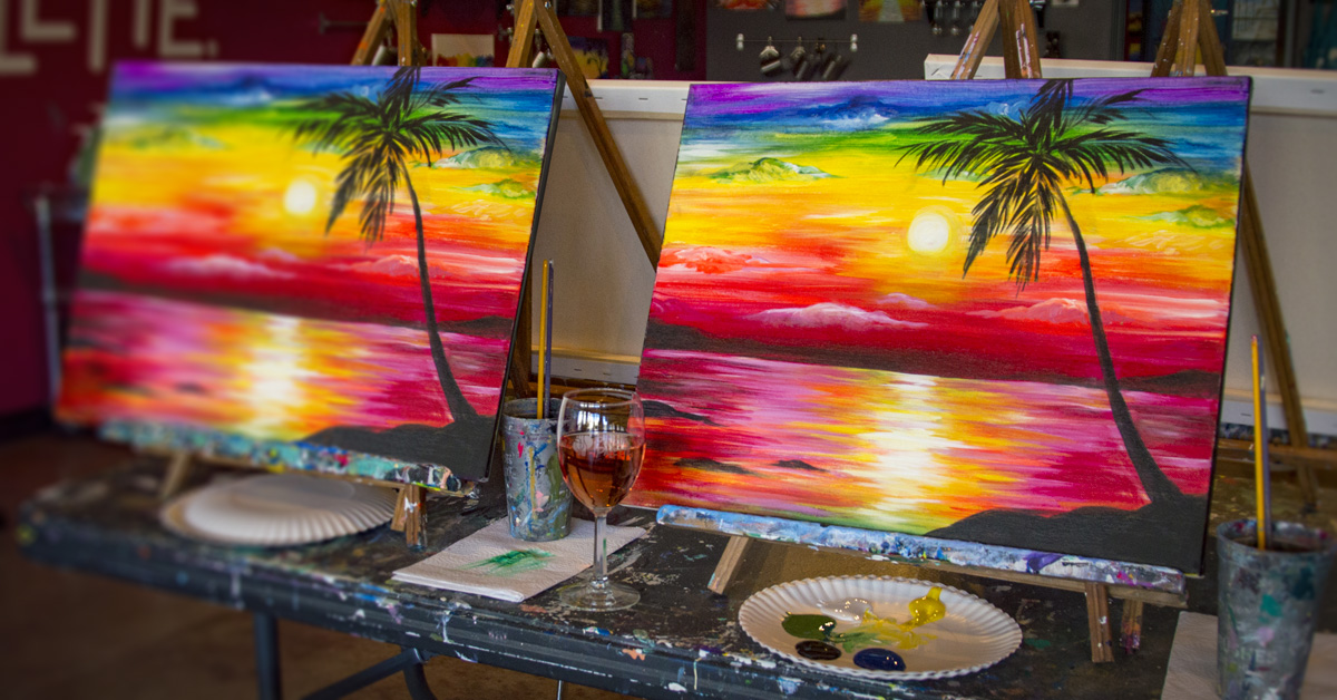 1200x628 Everything You Want To Know For Your First Paint And Sip Class - Class Painting