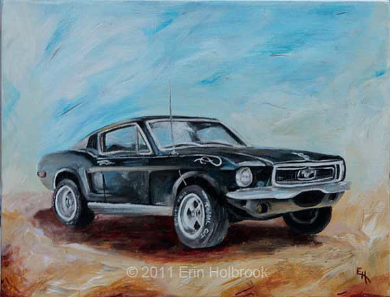 570x434 Car Portraits - Classic Car Painting