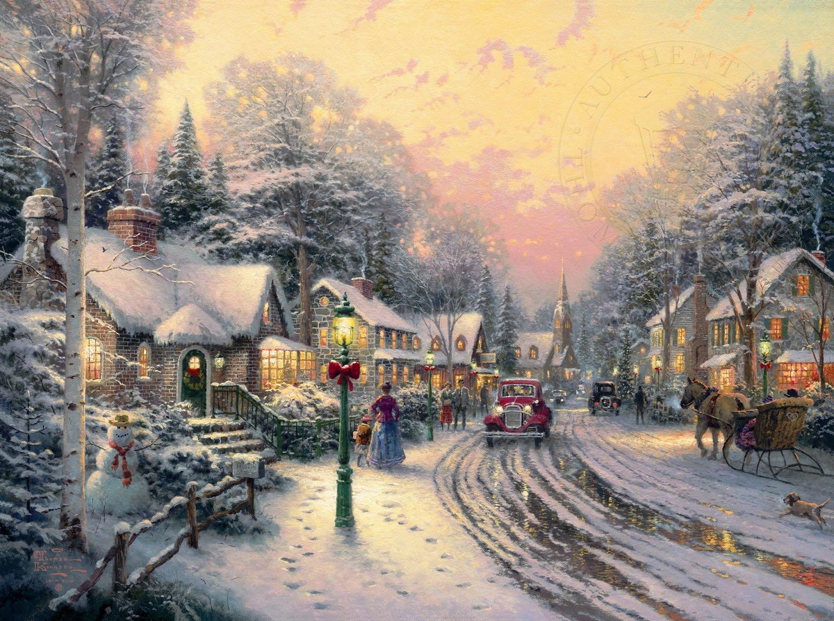 Classic Christmas Painting at PaintingValley.com | Explore collection ...