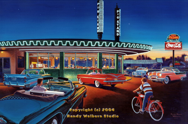 600x397 Randy Welborn Studio - Classic Diner Painting