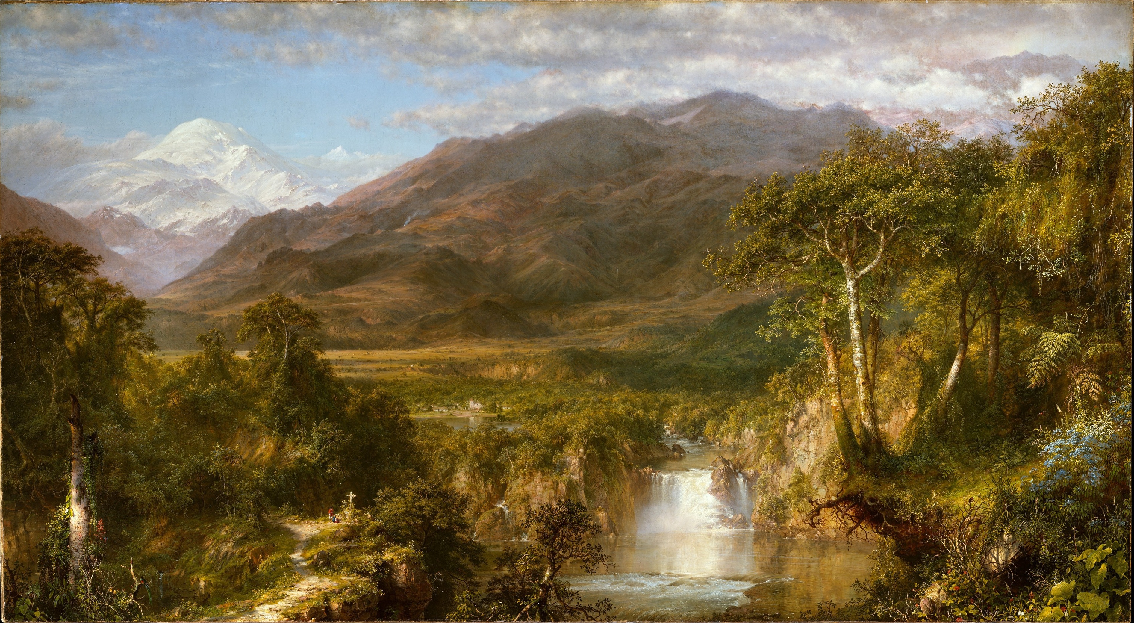 3787x2080 Landscape Painting - Classic Landscape Painting