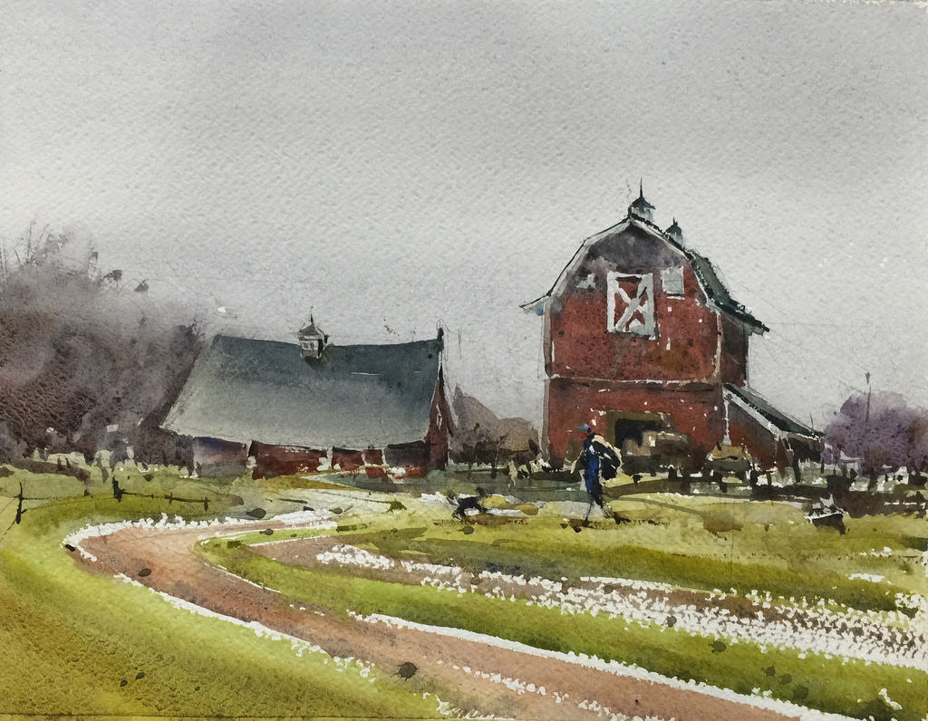 1024x796 Landscape Paintings Uma Kelkar - Classic Landscape Painting