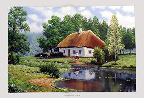 463x315 Supersoft Fleece Throw Blanket Ukraine Art Landscape - Classic Landscape Painting
