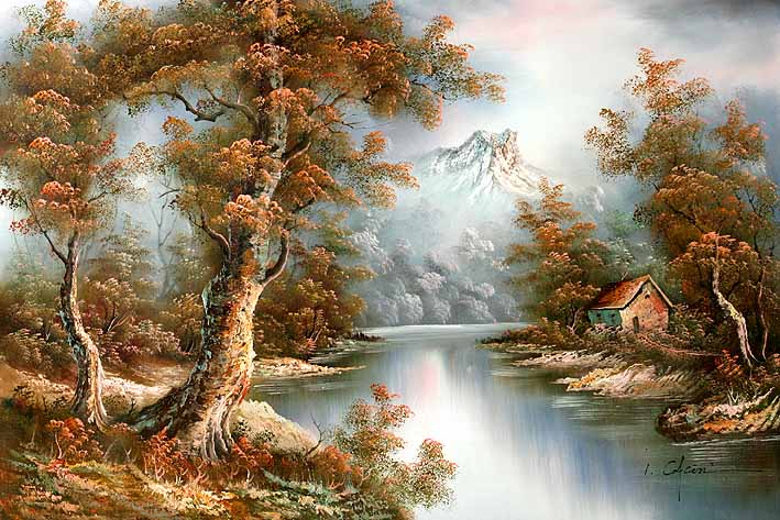 709x473 Classic Landscape Of I. Cafieri,landscape Oil Painting Gallery - Classic Landscape Painting Images