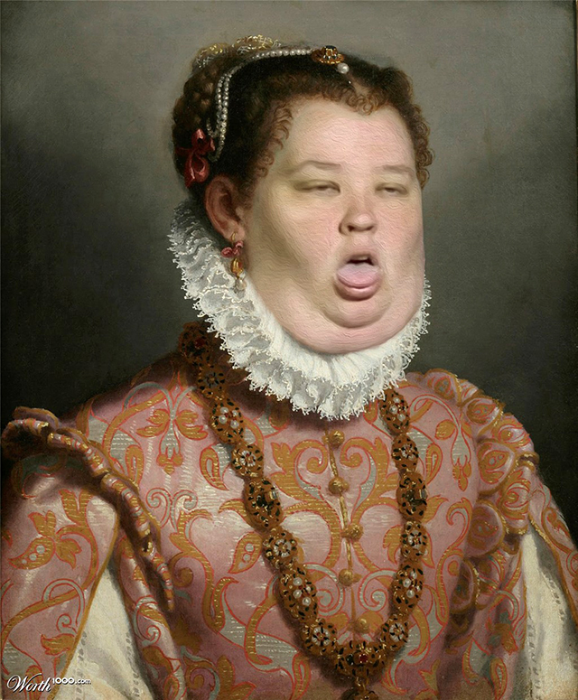 640x775 Classic Paintings Recreated Using The Faces Of Modern Celebrities - Classic Painting