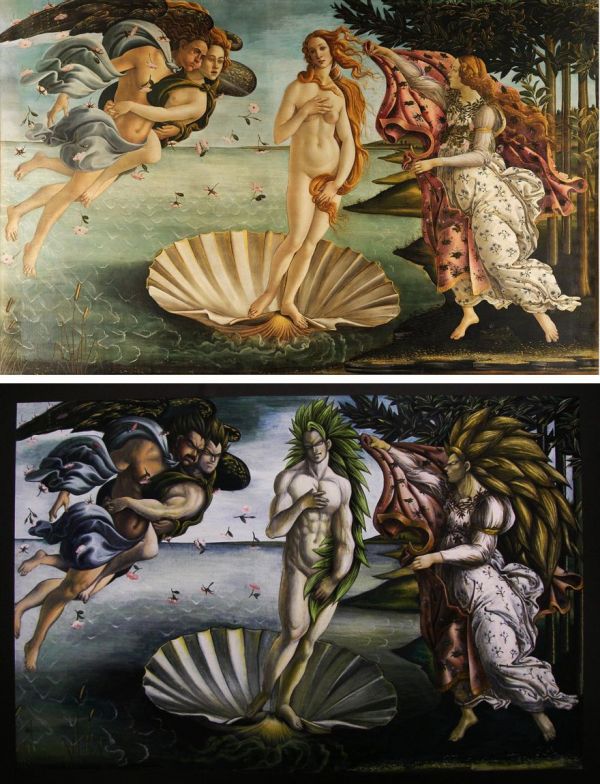 600x784 Geekified Versions Of Classic Paintings - Classic Painting