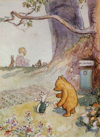 329x450 Winnie The Pooh A Summary - Classic Winnie The Pooh Painting