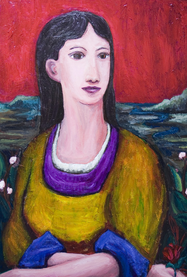 650x962 Woman In Love New, Contemporary Japonisme, Contemporary Realism - Classical Style Painting