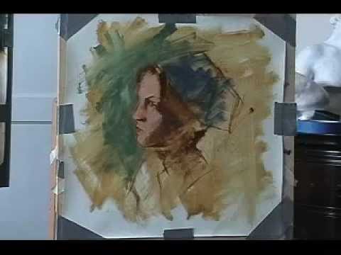 480x360 Classical Style Speed Painting Of A Live Model By Jonathan - Classical Style Painting