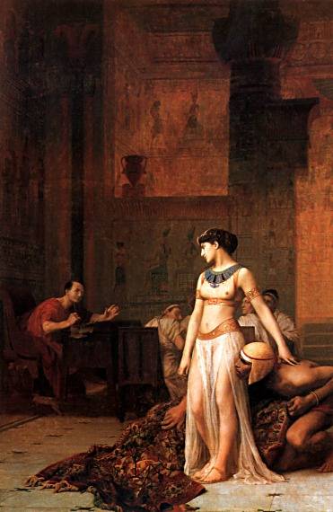 371x570 Cleopatra Before Caesar Painting Jean Leon Gerome Oil Paintings - Classicism Painting