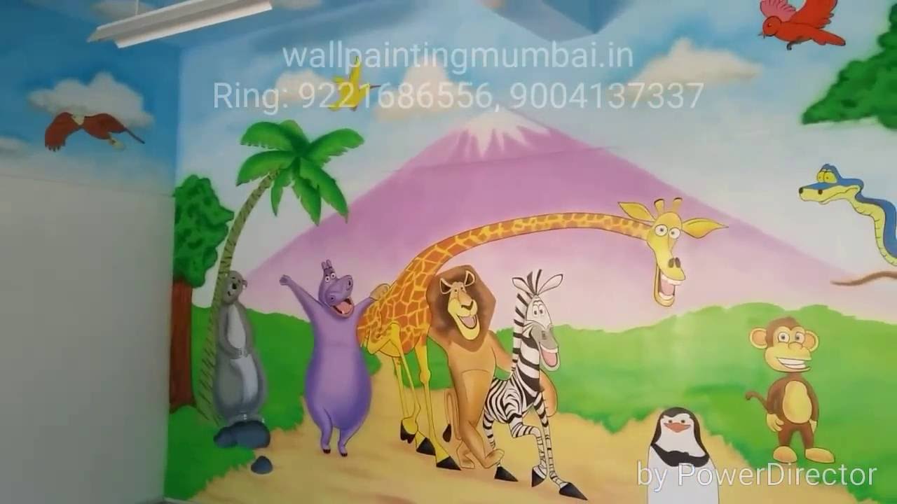 1280x720 Play School Classroom Wall Painting Artists - Classroom Painting