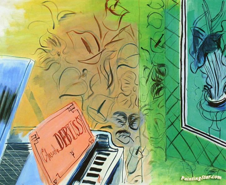720x589 Homage To Claude Debussy Artwork By Raoul Dufy Oil Painting Amp Art - Claude Debussy Painting