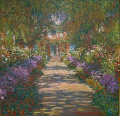 400x384 Garden In Giverny By Claude Monet Howstuffworks - Claude Monet Painting
