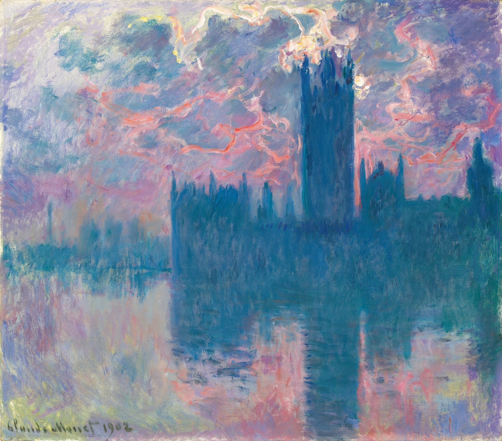 1600x1407 Claude Monet The Houses Of Parliament, 1900 1905 Painting - Claude Monet Painting