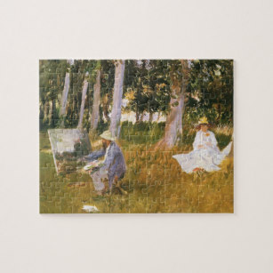 307x307 Claude Monet Paintings Jigsaw Puzzles Zazzle.ca - Claude Monet Painting By The Edge Of A Wood