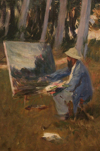 Claude Monet Painting By The Edge Of A Wood At Paintingvalley Com Explore Collection Of Claude